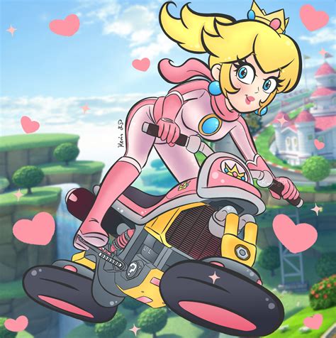 peach bike scene